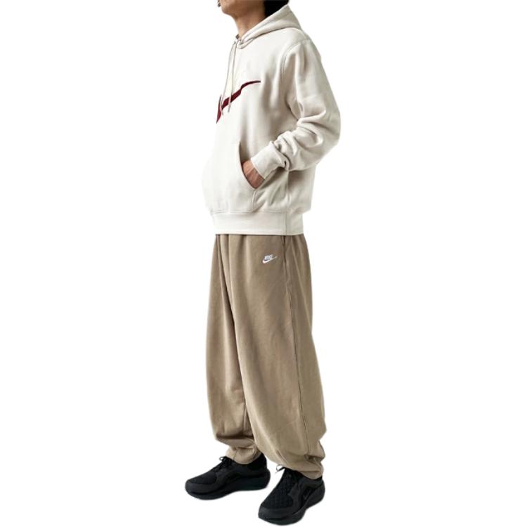 Nike Pantaloni Casual Versatili alla Moda Elasticizzati Monocolore Uomo Fondo Kaki HJ1823-247