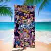 Trend Character Digital Print Double Sided Flannel Microfiber Beach Towel Quick Dry Absorbent Bath Towel