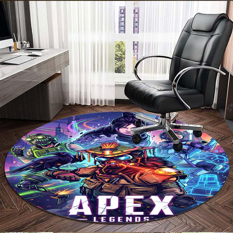 Apex Legends Print Round Rug, Washable Floor Carpet, For Entryway Dorm Laundry Room Office Study, Home Decor Birthday Christmas Gift