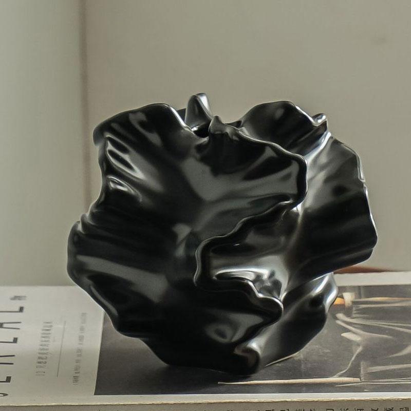 Creative Vase Ceramic Retro Art Flower Utensils Homestay Living Room Desktop Flower Arrangement Decoration ceramic vase чёрный