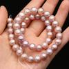 1 Filo, Perle d'Acqua Dolce Naturali AA, Perle Rotonde Fatte a Mano per Collane Fai-da-Te, Materiali per la Creazione di Gioielli 36cm