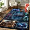 Future Urban Warfare Vehicles Pattern Rug Floor Mat for Living Room or Bedroom Soft and Comfortable Carpet a Gift for Birthday and Holiday.