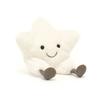Jellyca Amuseables Cream Star Plush Toy With Pp Cotton Filling For Teens And Adults