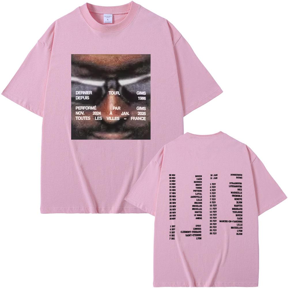 Rapper Gims LES DERNIERES VOLONTES DE MOZART Dernier Tour Tshirt Men Women Hip Hop Fashion Pop Music T Shirts Male Streetwear