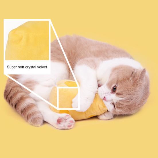 Pet Toy Creative Shape Wear Resistant Attractive Puppy Kitty Toy Cheese Modeling Chew Toy for Home