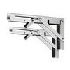 Foldable Shelf Bracket Stainless Steel Wall Mounted Wear Resistant Collapsible Shelf Bracket for Garage
