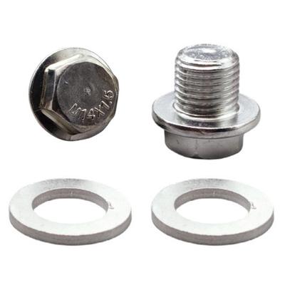M14*1.5mm 2pcs Drain Bolts for Car Auto Sump Drain Screw Replacement