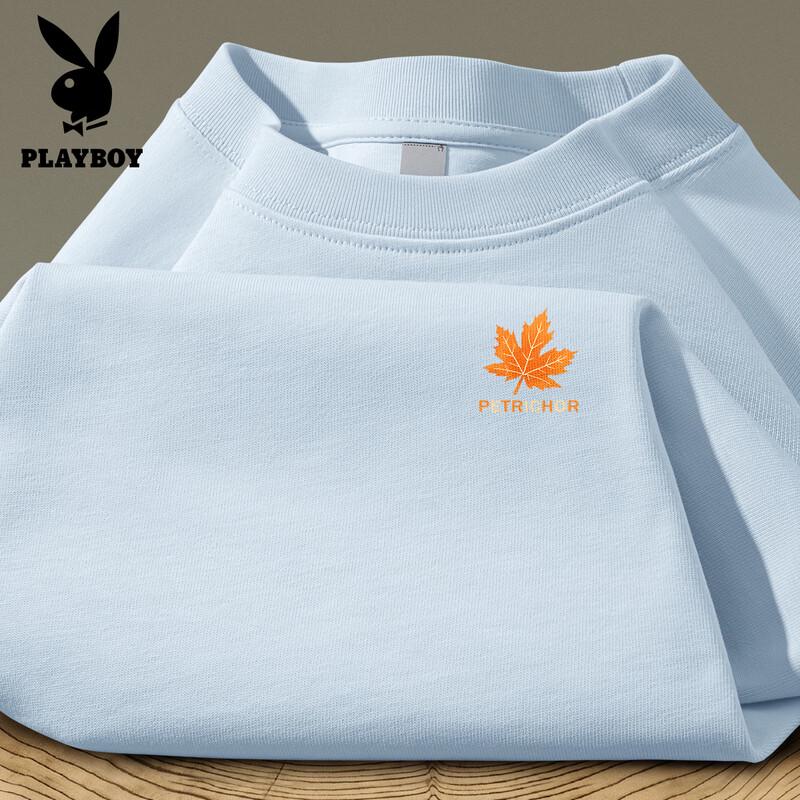 PLAYBOY Men s 2026 New Style Pure Cotton Casual T-Shirt XL