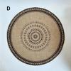 Practical New Ins Style Minimalist Tableware Mat Home Circular Woven Mat Restaurant Retro Hemp Decorative Mats Shooting Prop