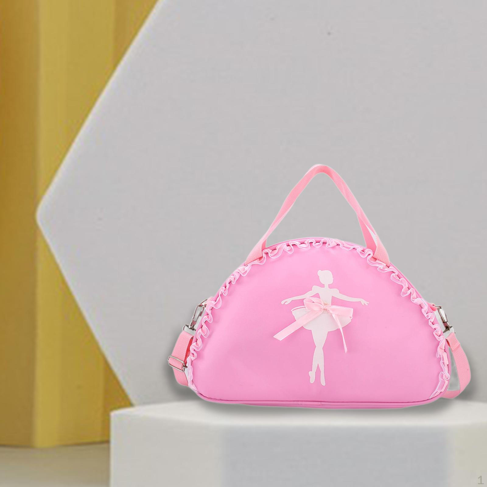 

Сумка для танцев балетная большая вместимость для девочек дорожная сумка для латиноамериканских выступлений розовый