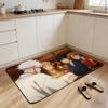 Cartoon Jujutsu Kaisen Floor Mat Non-slip Quick-dry Diatomaceous Earth Bath Mat, Absorbent Doormat