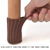 4Pcs Knitted Chair Leg Socks Furniture Table Feet Leg Floor Protectors Covers Floor Protection Pads