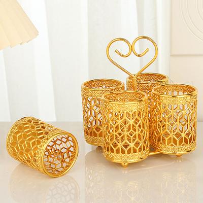 Chopsticks Organizer Rustproof Non-slip Portable Practical Hollow Design Utensil Caddy for Dining Room