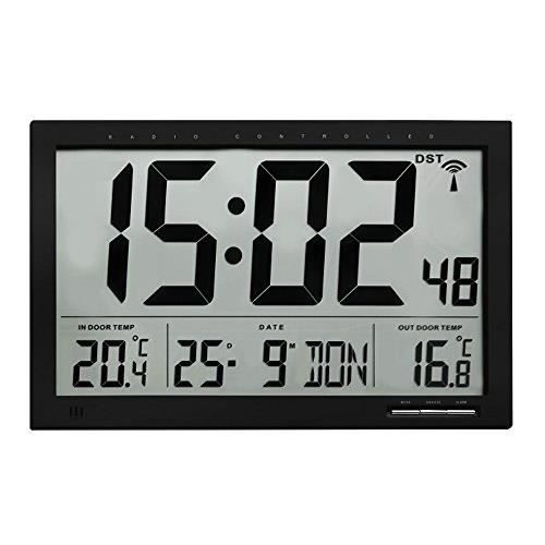 Horloge Murale - TFA-DOSTMANN - 60.4510.01 - Noir - Rond - Intérieur