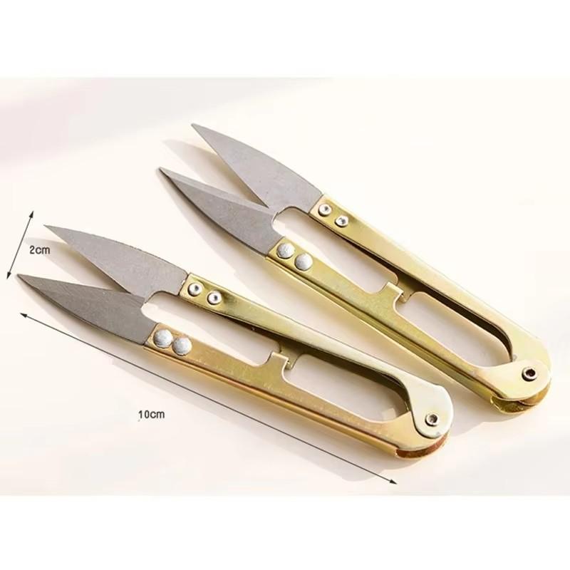 1-4pcs Stainless Steel Cutting Sewing Scissors Cross Stitch Embroidery Tailor's U Thread Scissors for Fabric DIY Supplies Tools