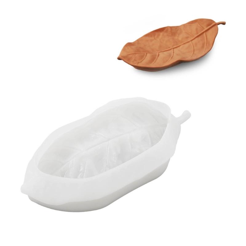 Schmuckschalenformen Schmucktablettformen Blattform Harzgussformen Silikonformen für DIY Handgefertigte Tabletts