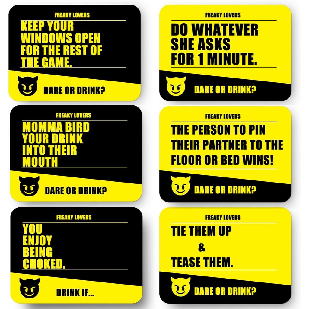 Freaky Lovers Couples Drinking Game Date Night Romantic Anniversary Valentines Birthdays Gift