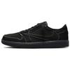 Travis Scott X Air 1 Retro Low OG SP Black Phantom Unisex Sneakers University-Red DM7866-001
