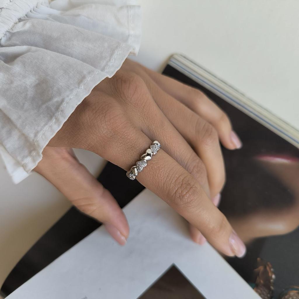 Silver Ring with Cubic Zirconia, Product Weight 3.28 G (2192855)