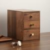 Walnut wood drawer-style small box desktop coffee table, retro storage box for storing solid wood ornaments