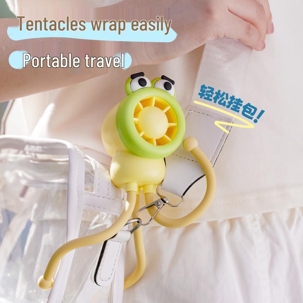 Octopus Mini Fan: Multifunctional Phone Holder, Mood Stabilizer & Desktop Ornament - Perfect Prank or Birthday Gift