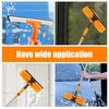 2 In 1 Window Cleaner Tool Double Sided Glass Squeegee Cleaner Duster Mop With Extendable Pole Ceiling Furniture Cleaning Tools