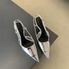 Spring women's shoes fashion temperament European and American style pointed high heels women's thin heels empty single shoes women