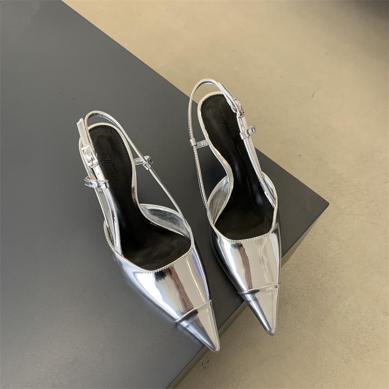 Spring women's shoes fashion temperament European and American style pointed high heels women's thin heels empty single shoes women