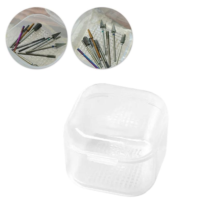 Sterilizer Box for Nail Tools Nail Art Drill Bits Cleaning Box Nail Tool Disinfectant Box Nail Supplies Manicure Tools