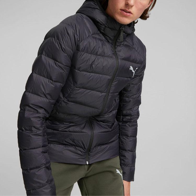 Puma Packlite Down Jacket Solid Color Casual Hooded Jacket Men Jacket Black 849355-01
