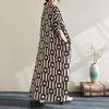 short sleeve plus size vintage new in dresses for women casual loose Maxi long summer dress