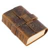 Leather Journal Lock Design Blank Kraft Paper 400 Pages DIY Diary Travel Notebook Handmade Sketchbook Retro Thick Book