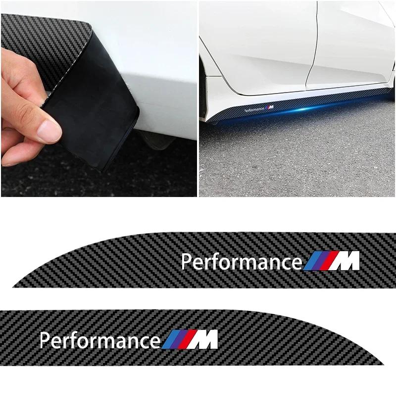 AAAPH1 2pcs New Car Door Side Skirt Car Body Decal Carbon Fiber Car Stickers For BMW M MINIE F10 F20 F30 X5 X6 X1 M3 M5 M6 E71 F01 F02