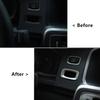 Car Console Keyhole Frame Decoration Key Hole Trim For Volvo S60 V60 XC60 V40 Stainless Steel Sticker Interior Accessories