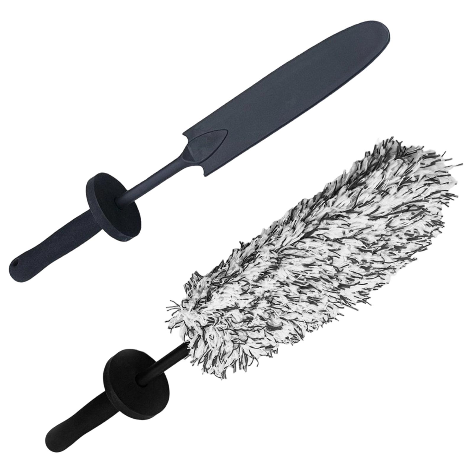 Multifunctional Steel Ring Brush For Vehicle, Soft Hair Household Cleaning Brush чёрный