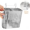 Stainless Steel Chopsticks Utensil Storage Drying Basket, Hanging Drain Rack Organizer for Kitchen Sink Countertop Dish Rack
