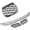 3Pcs Front Bumper Lower Grill Set Grille Cover Fit for Maserati Quattroporte 2014?2017