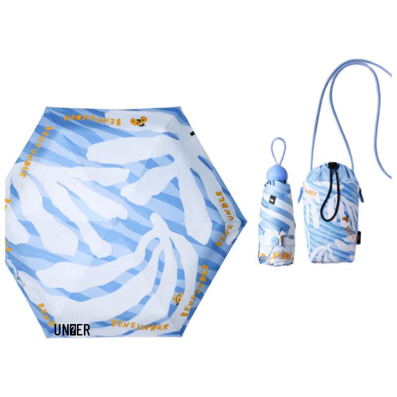 Beneath Five-Fold UV Protection Sun/Rain Umbrella