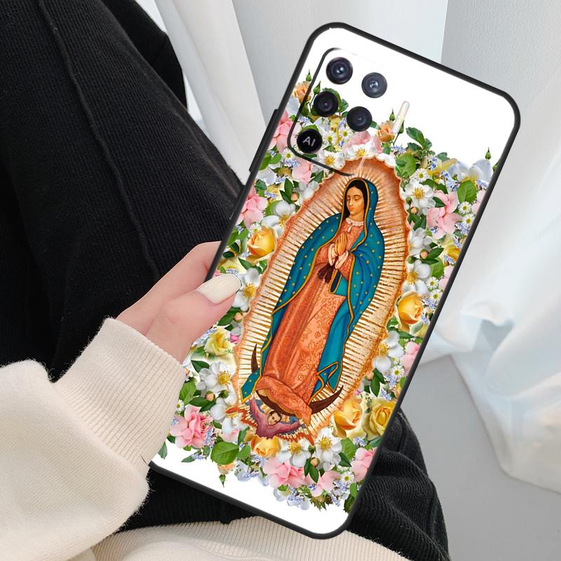 Virgen De Guadalupe Virgin Mary Case For OPPO A54 A74 A94 A83 A91 A93 A5 A9 A31 A53 2020 A15 A52 A72 Find X5 X3 Pro Cover