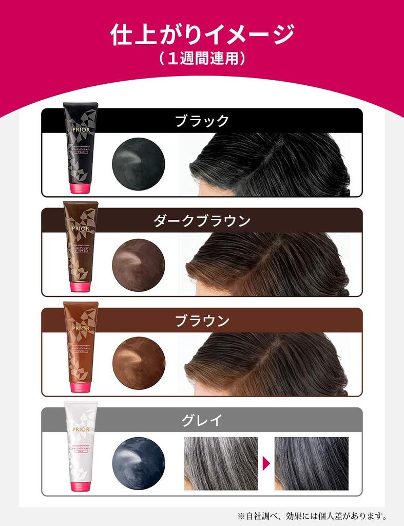 PRIOR Shiseido PRIOR Color Conditioner N Black 230g Color Rinse [Official]