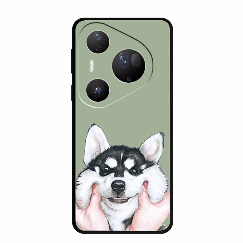 Cover For Huawei Pura 80 Pro Plus Silicone TPU Phone Case for Pura80 pro+ 80 Ultra Para Black Back Soft Protector Cartoon Capa