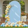 7.2FT Baby Pink Arch Covers, Round Top Wedding Arch Cover Spandex  for Birthday Party Baby Shower Graduation Ceremony Decoration