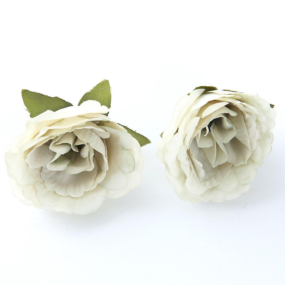 10/20Pcs Artificial Flower Heads Home Room Decoration Bridal DIY Flower Wreath Craft Handmade Gift Box Wedding Decor Accessories