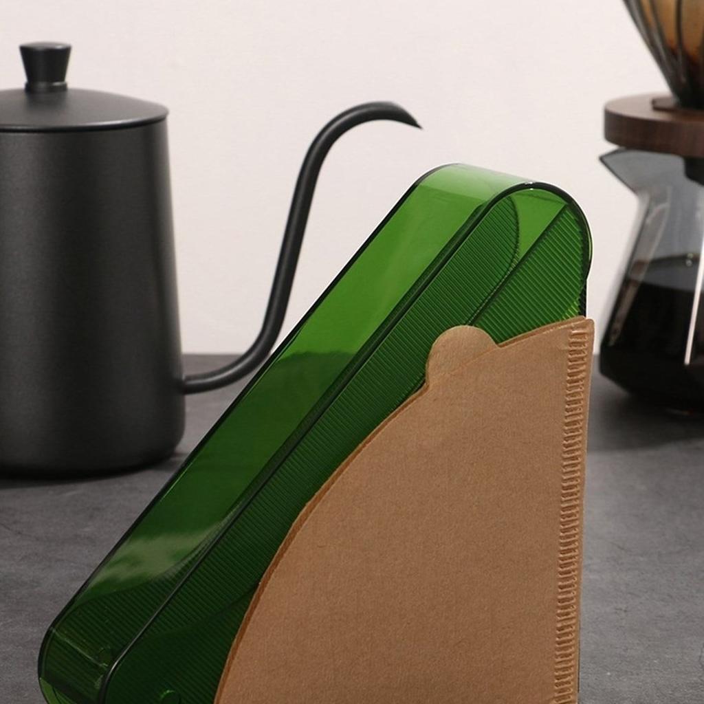 Filter Paper Rack Stylish Filtering Papers Stand Fan Shapes Filter Tissue Holder Napkins Dispenser for Coffee Lovers