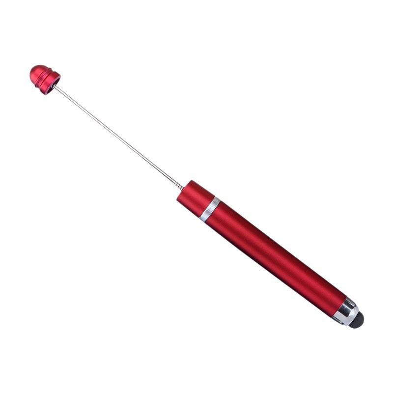 Multi-functional Touch Screen Beading Ballpoint Pen with Extended Rod for DIY Cute Bead Design