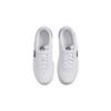 Nike Air Force 1 07 GS Cut Out Swoosh - White Black Kids Sneakers DR7889-100