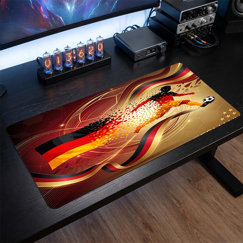 Germany Football Crest Mouse Pad, Extended Non Slip Rubber Desk Mat for Gaming Office Laptop Fan Gift