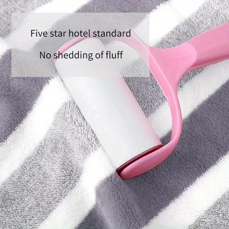 8pcs Set, No Hair Loss, Super Water Absorption, Super Soft Five-Star Hotel Standard Two-Color Striped Interval Bath Towel Combination