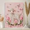 Crystal Pearl Painting 5D DIY Frame Decoration Painting Little Lamb Home Wall Decoration Transparent Pearl Gemstone Painting Picture Art Crafts