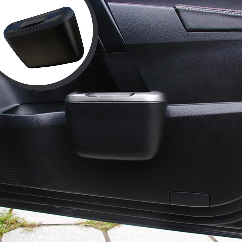 Car Trash Can Smooth Surface Multifunctional Practical Garbage Box Compact Size Waste Bag Dashboard Auto Dust Case